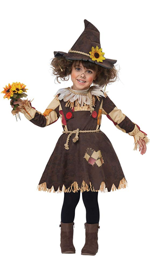 Girl's Pumpkin Patch Scarecrow Halloween Costume