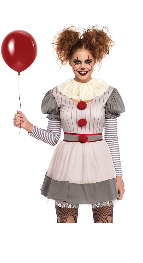 Mad Halloween Store - Leg Avenue Women's Creepy Clown Costume - Mad ...