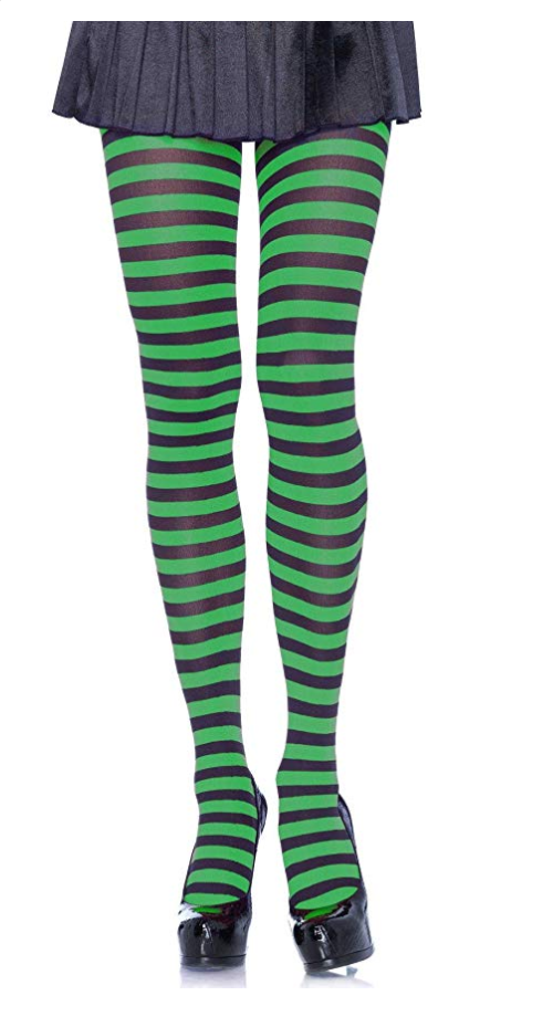 Leg Avenue Women's Nylon Striped Halloween Tights