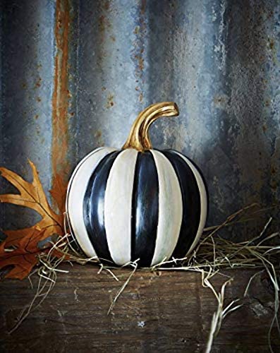 50 Fun Fall Pumpkins on Amazon - MacKenzie-Childs Courtly Stripe Pumpkin - Mini - Mad Halloween
