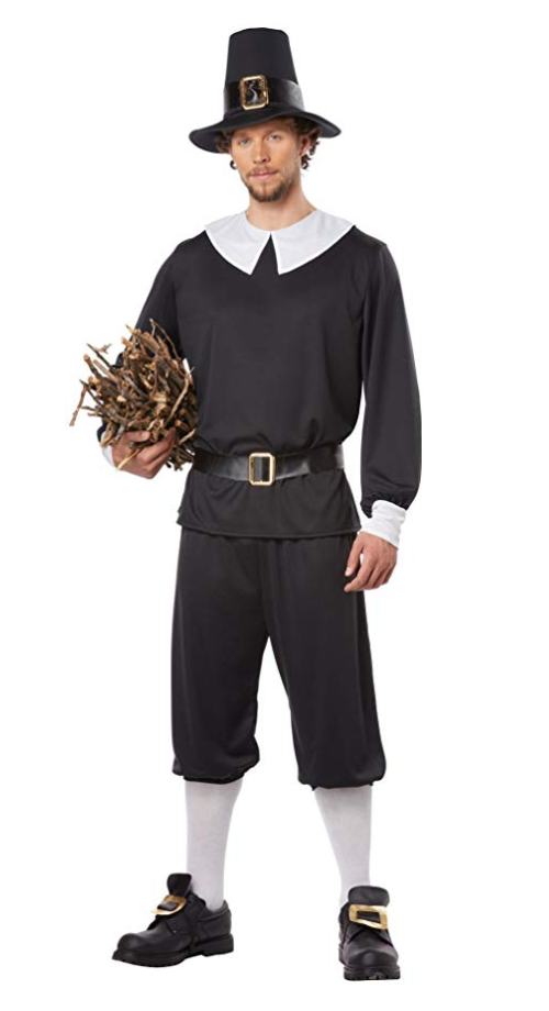 Thanksgiving Costumes for the Whole Family - California Costumes Men's Pilgrim Man Adult - Mad Halloween