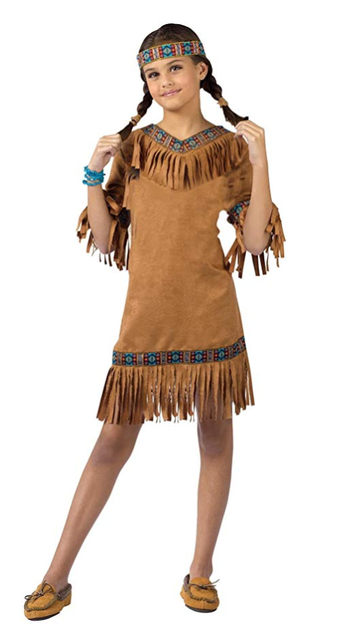 Thanksgiving Costumes for the Whole Family - Fun World Girls Native American Indian Girl Costume - Mad Halloween