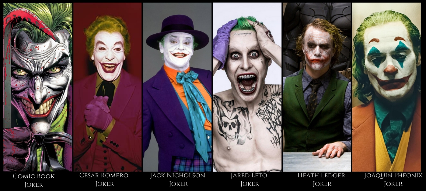 History Of The Joker Through The Ages - Mad Halloween - Mad Halloween