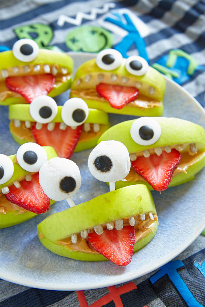 Halloween Fruit - Strawberry Tongue Apple Monsters - Mad Halloween