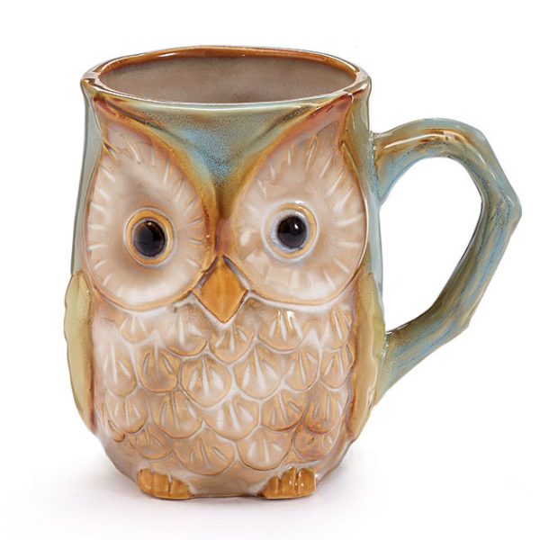 Fall Owl Porcelain Mug - Mad Halloween
