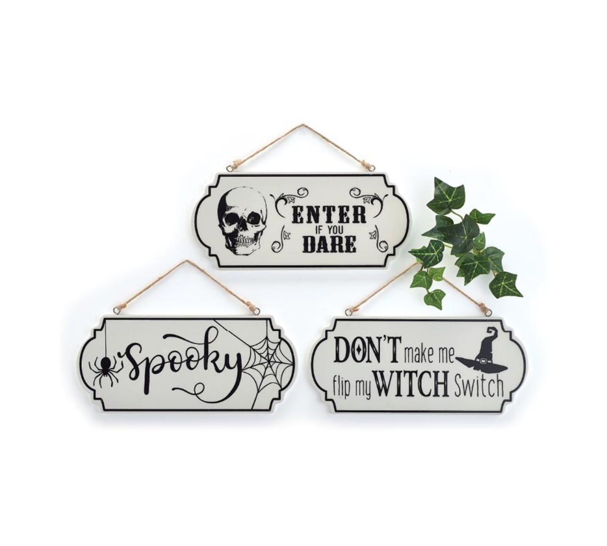 Halloween Signs Home Decor Assorted Set of 3 - Mad Halloween