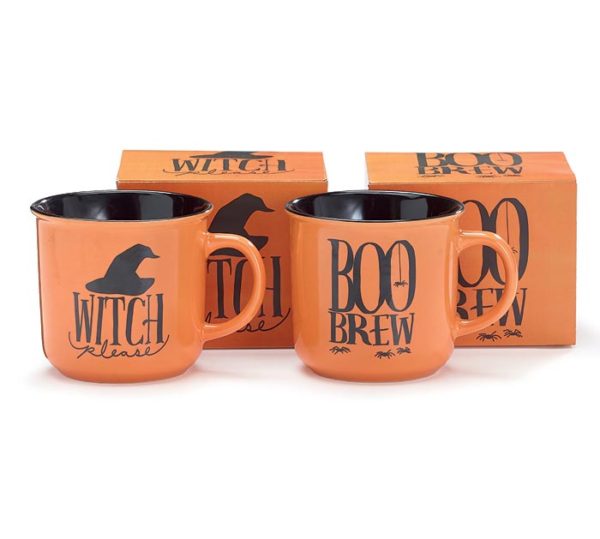 Witch Please & Boo Brew Mugs Set of 2 - Mad Halloween