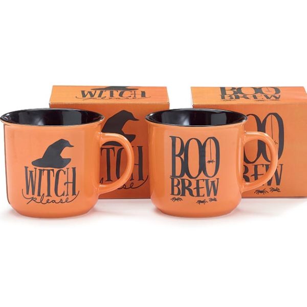 Witch Please & Boo Brew Mugs Set of 2 - Mad Halloween