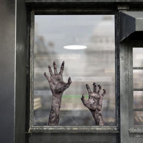 This Halloween zombie arms window & wall decal - Mad Halloween