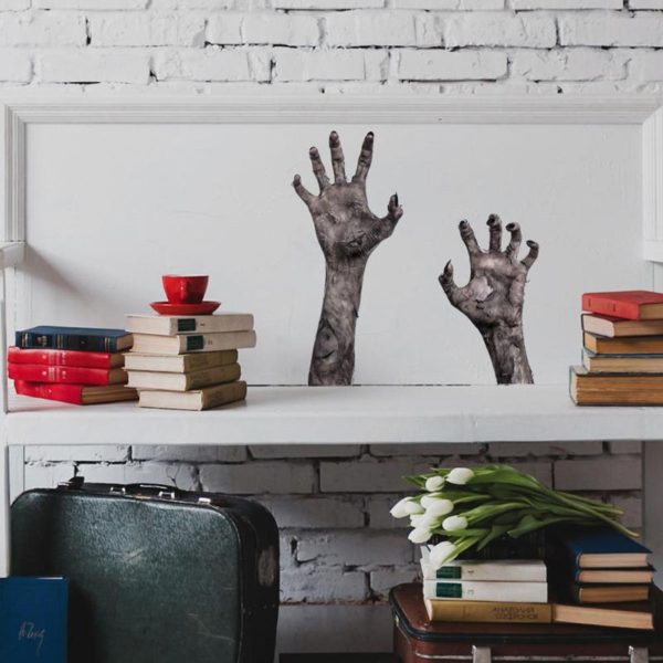 This Halloween zombie arms window & wall decal - Mad Halloween