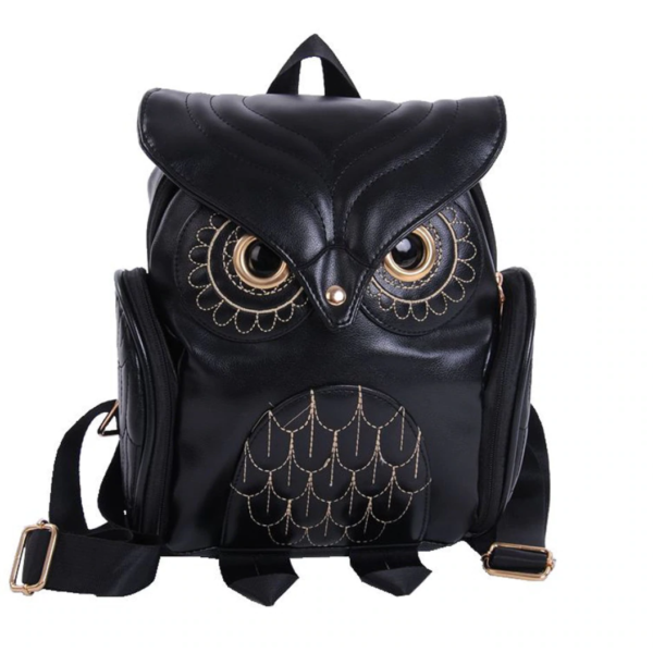 Cute Owl Backpack Black - Mad Halloween
