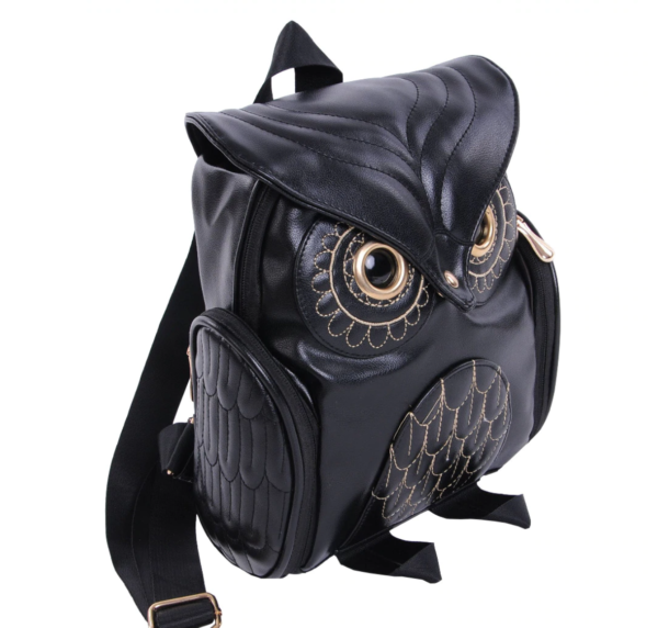 Cute Owl Backpack Black - Mad Halloween