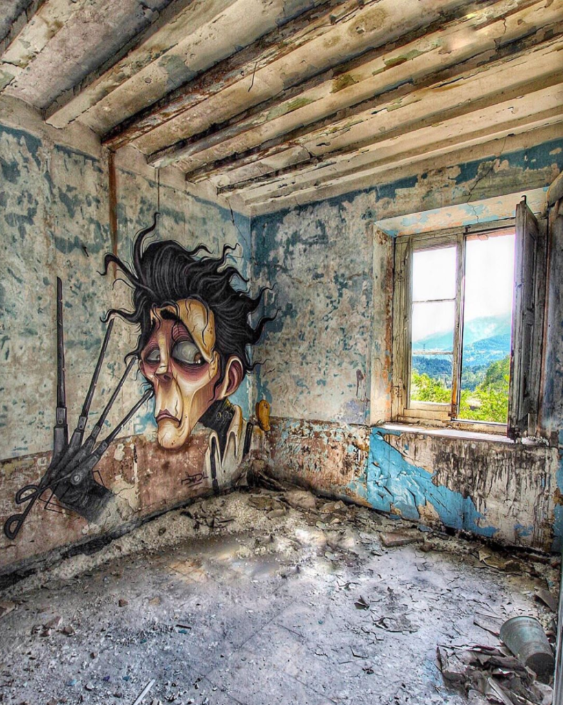 David Lozano Edward Scissorhands Graffiti