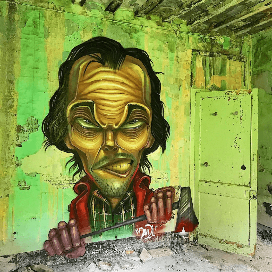 David Lozano Horror Graffiti Jack Nicholson The Shining
