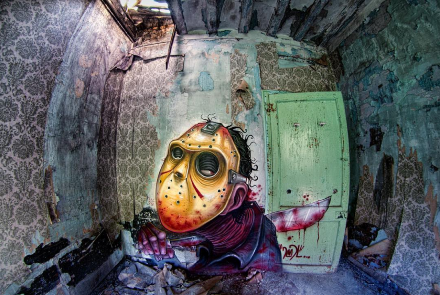 The Amazing Horror Graffiti of Artist David Lozano