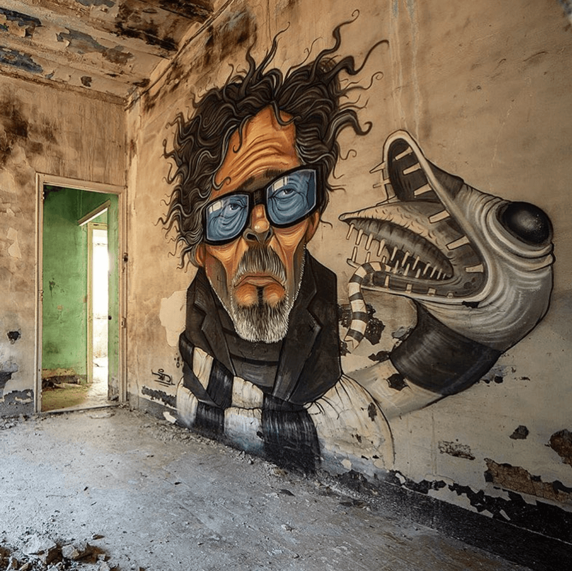 David Lozano Tim Burton Horror Graffiti