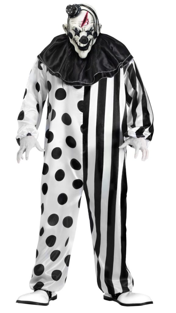 Mens Scary Killer Clown Costume - Mad Halloween