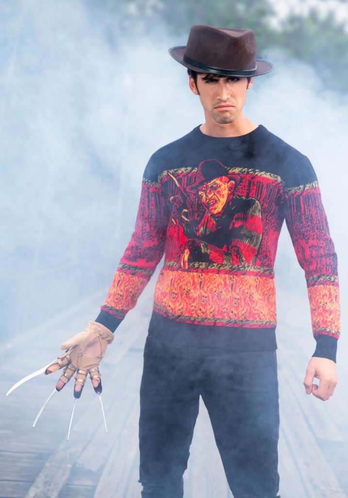 Halloween Sweaters For The Holidays - Freddy Krueger Sweater - Halloween Costume
