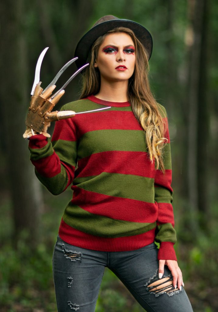 Striped Nightmare on Elm Street Freddy Sweater for Adults - Mad Halloween