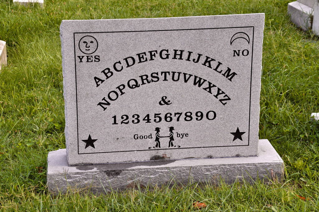 Ouija Board - Funny Tombstones Sure To Make You Laugh - Mad Halloween