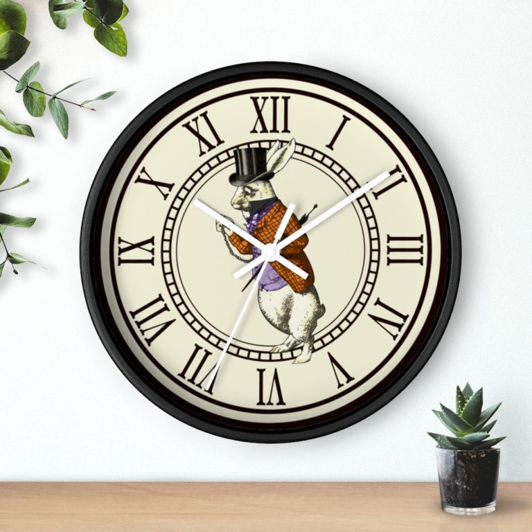 White Rabbit Vintage Wall Clock - Mad Halloween