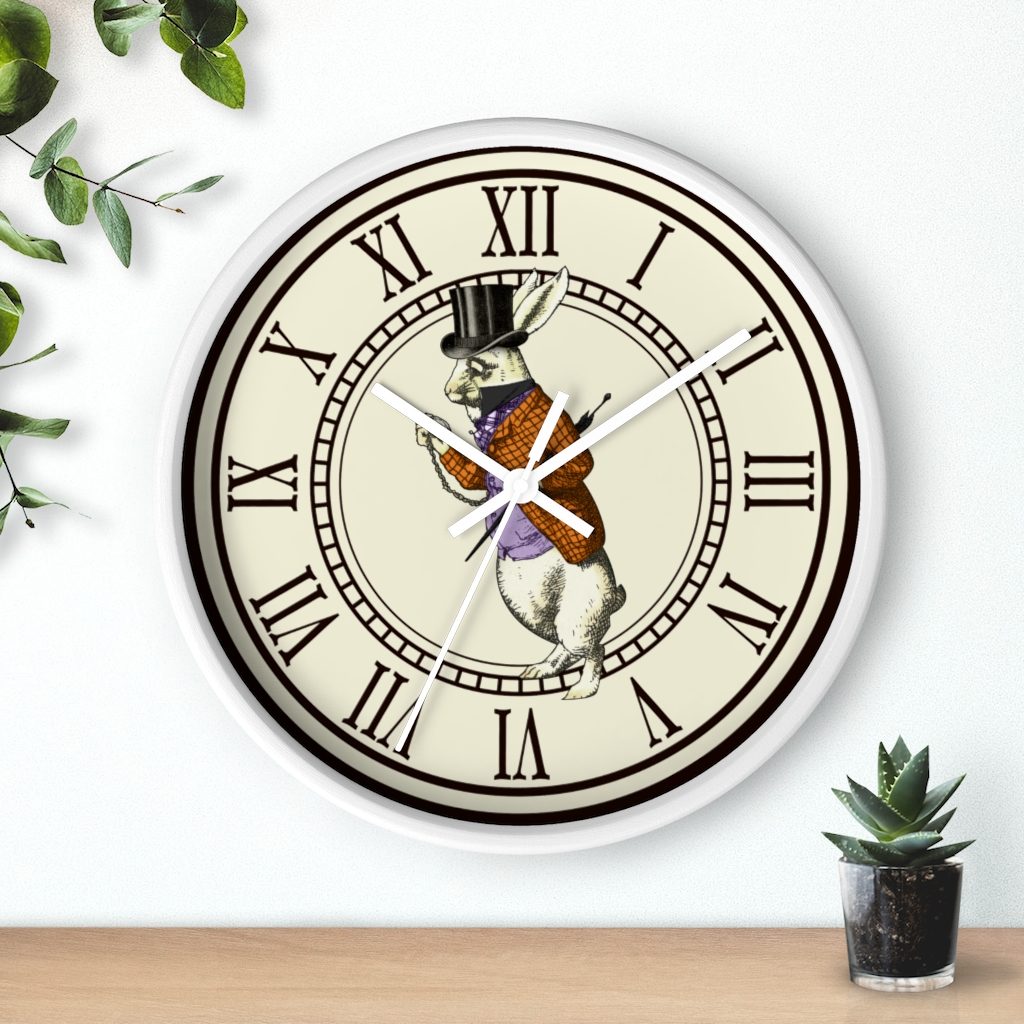 White Rabbit Vintage Wall Clock - Mad Halloween