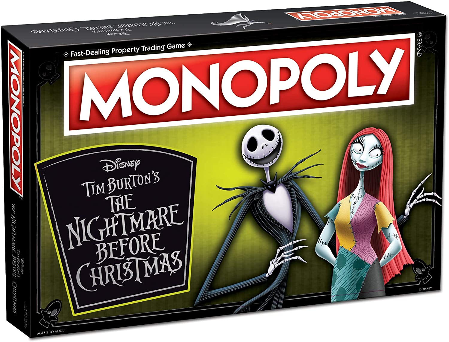 Disney Time Burton's Nightmare Before Christmas Monopoly Game
