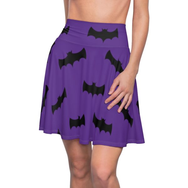 Halloween Bat Skirt Black & Purple