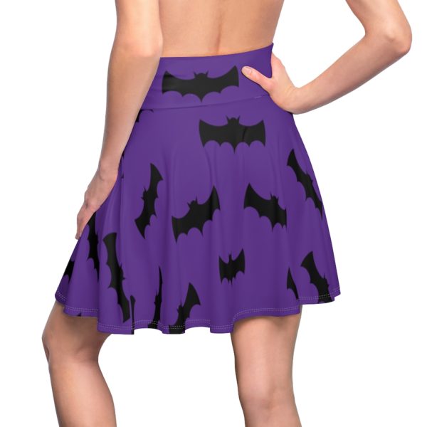 Halloween Bat Skirt Black & Purple