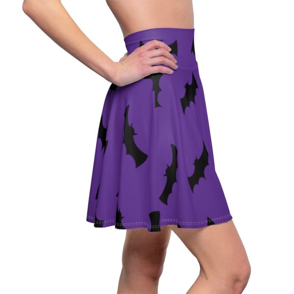 Halloween Bat Skirt Black & Purple