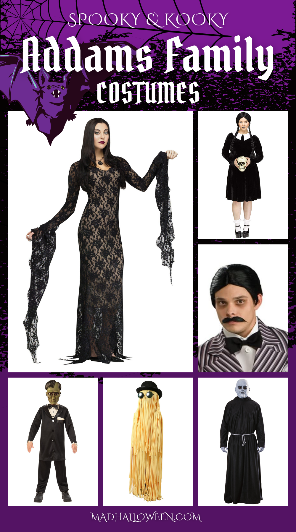 Spooky & Kooky Addams Family Costumes - Mad Halloween