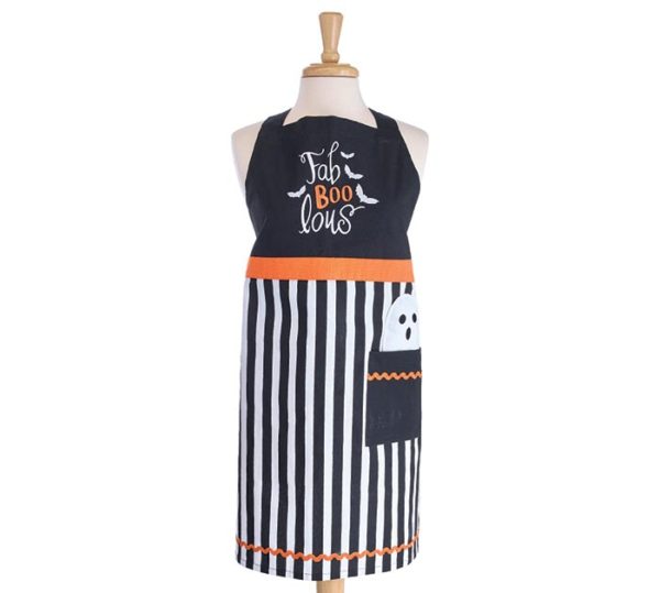 Fab Boo Lous Halloween Apron With Ghost