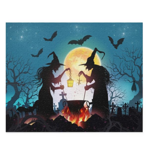 Double Double Toil & Trouble Halloween Jigsaw Puzzle (120, 252, 500-Piece)