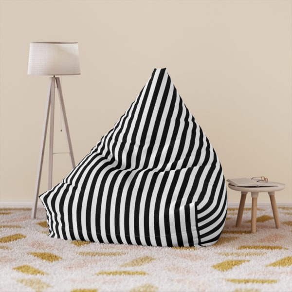 Bean Bag Black & White Stripe Halloween - Mad Halloween