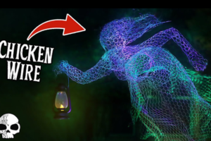 Glowing Chicken Wire Ghost by Wicked Makers - Mad Halloween