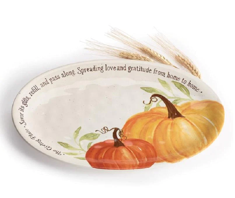 Fall Thanksgiving Pumpkin Platter