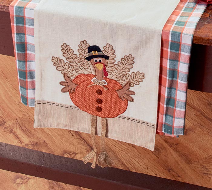 Thanksgiving Turkey Table Runner - Thanksgiving Decor - Mad Halloween