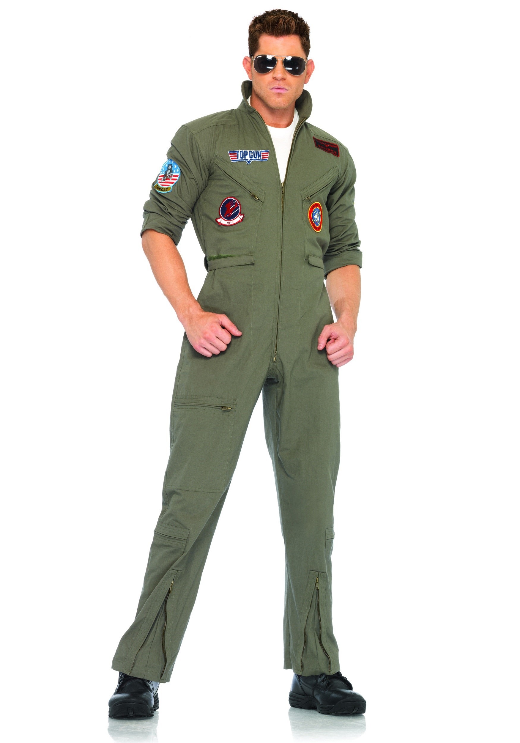 Men's Top Gun Flight Suit Costume