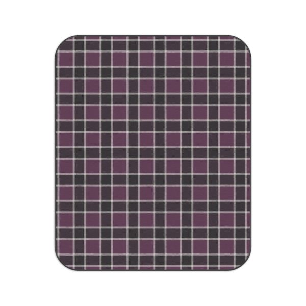 Purple & Black Plaid Outdoor Picnic Blanket - Mad Halloween