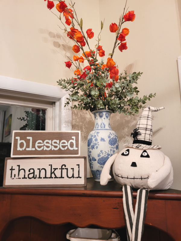 Blessed & Thankful Fall Signs Set of 2 - Mad Halloween
