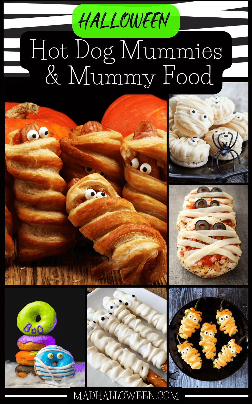 Halloween Hot Dog Mummies & Mummy Food - Mad Halloween