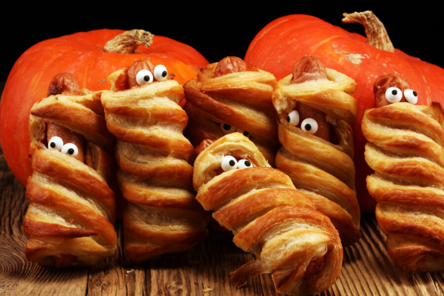 Halloween Hot Dog Mummies & Mummy Food - Mad Halloween