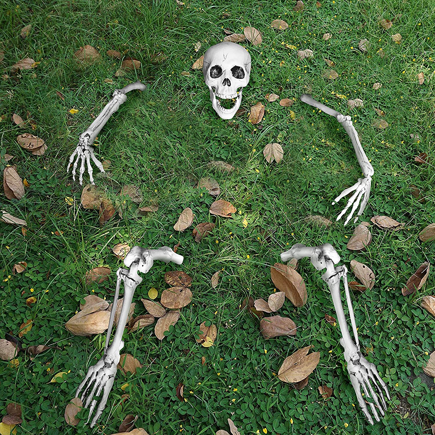 Life Size Groundbreaker Skeleton Stakes for Halloween Yard Outdoor Decorations