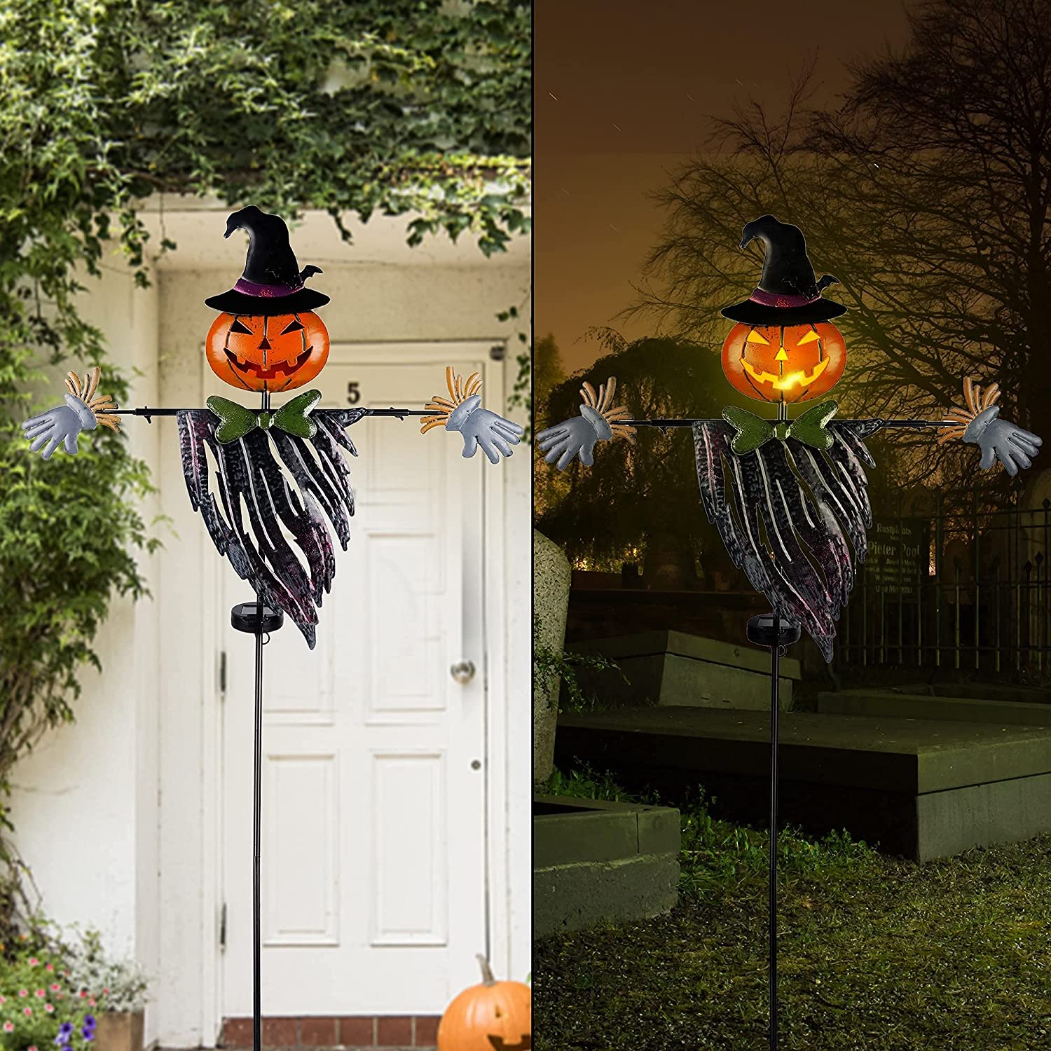 Jack O Lantern Light Up Halloween Yard Stake Decoration - Mad Halloween