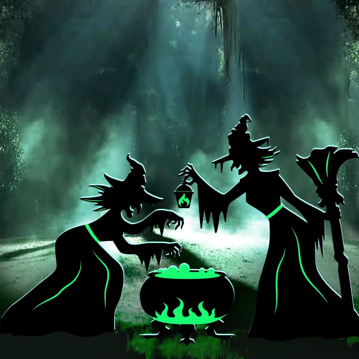 Halloween Witches Cauldron Outdoor Yard Decoration 