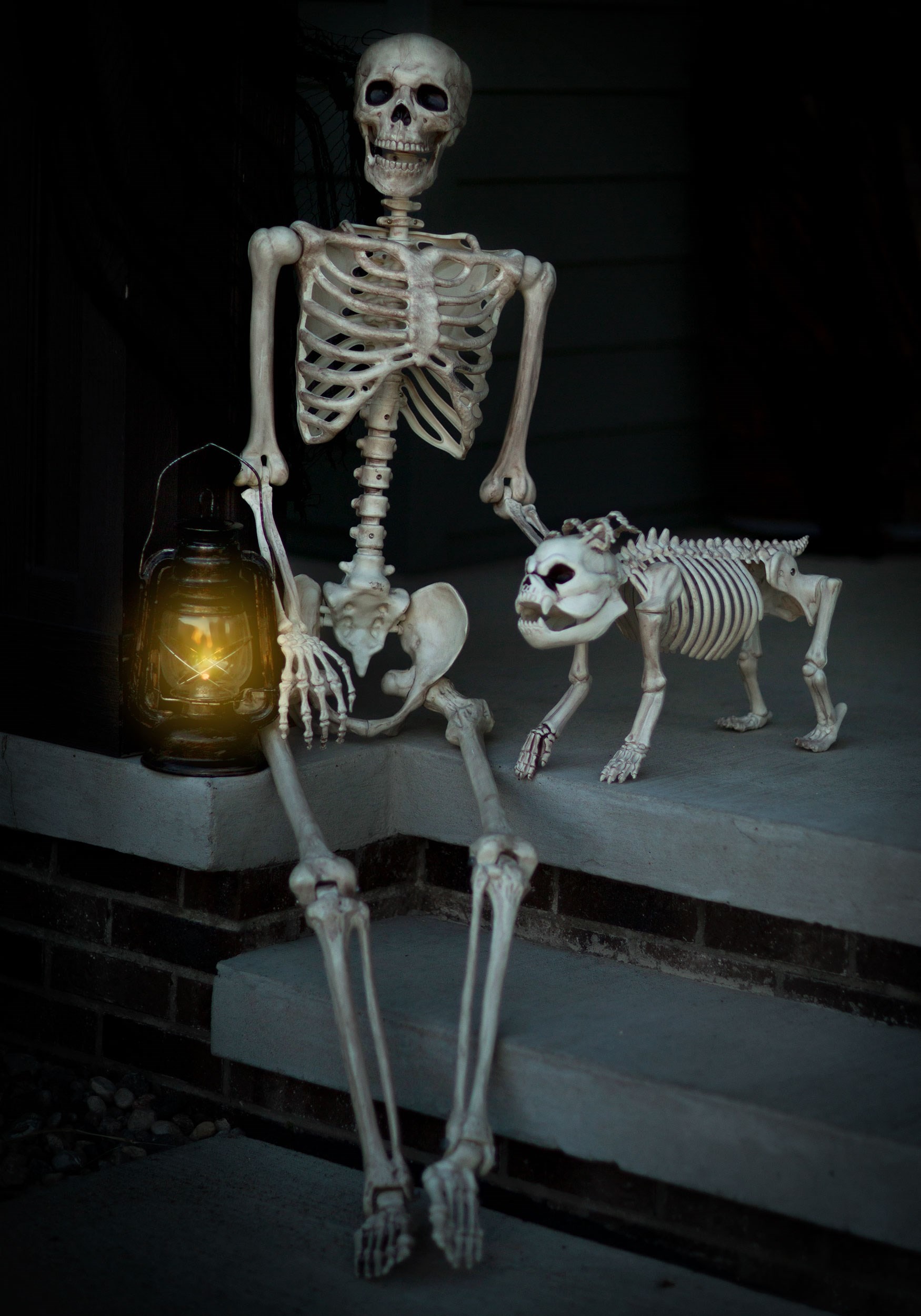 Posable Skeleton Halloween Decorations Life-Size - Mad Halloween 