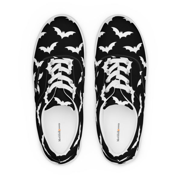 Black & White Bat Women’s Halloween Shoes - Mad Halloween