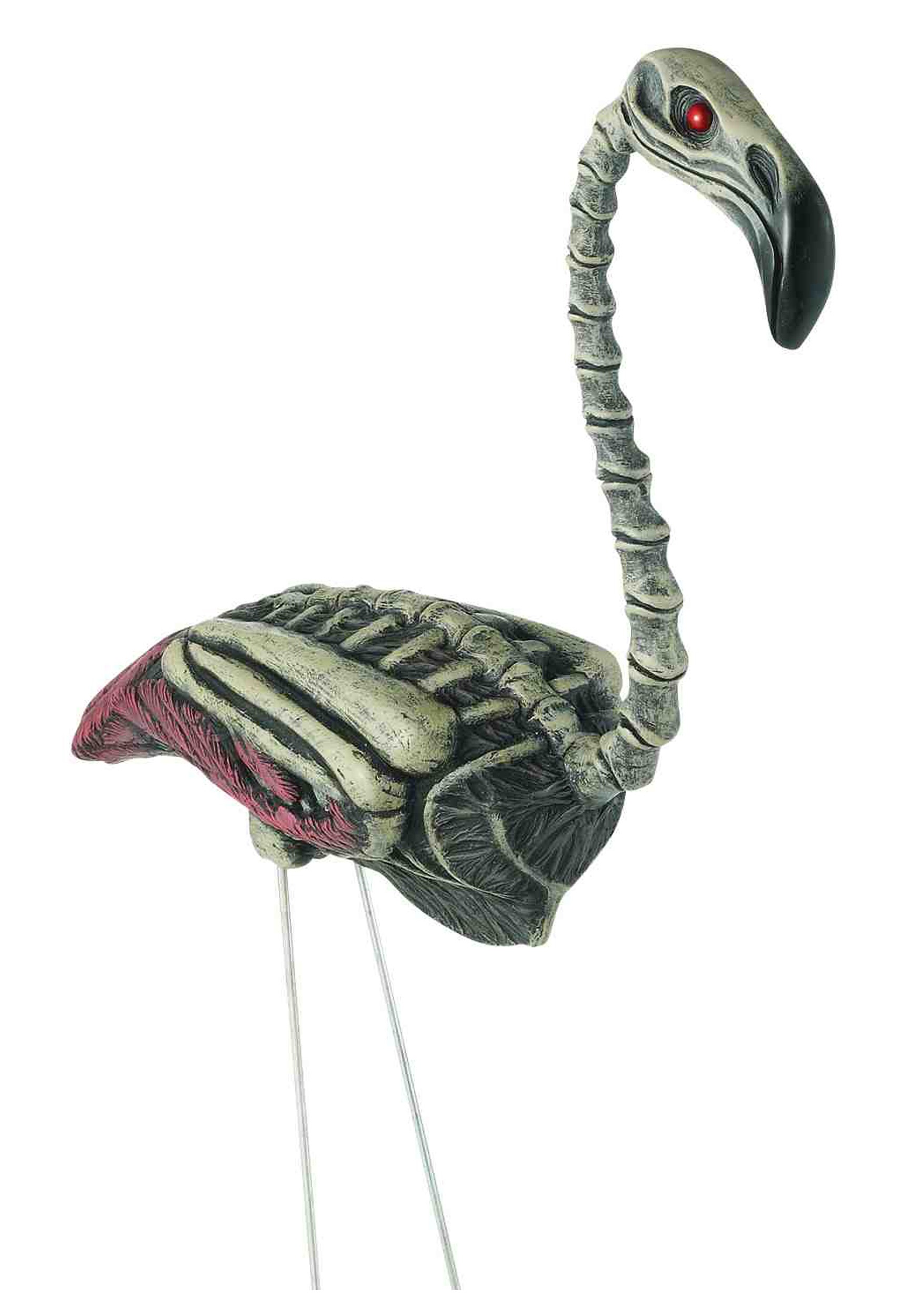 Zombie Flamingo Skeleton Halloween Decoration Yard Stake