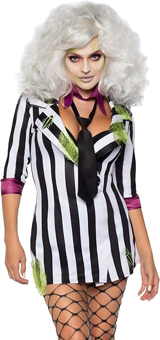 Women's Sexy Beetlejuice Costume - Mad Halloween