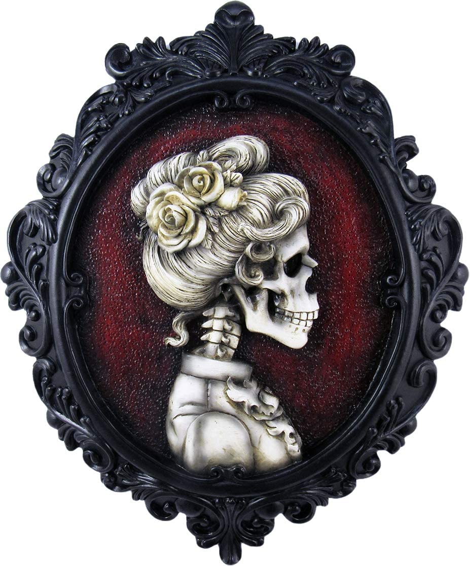 Victorian Gothic Collection Madam and Count (2PK) Cameo Gothic Wall Sculptures Scary Halloween Decor